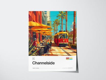 Channelside, Tampa Poster | Travel Art Print — view 3