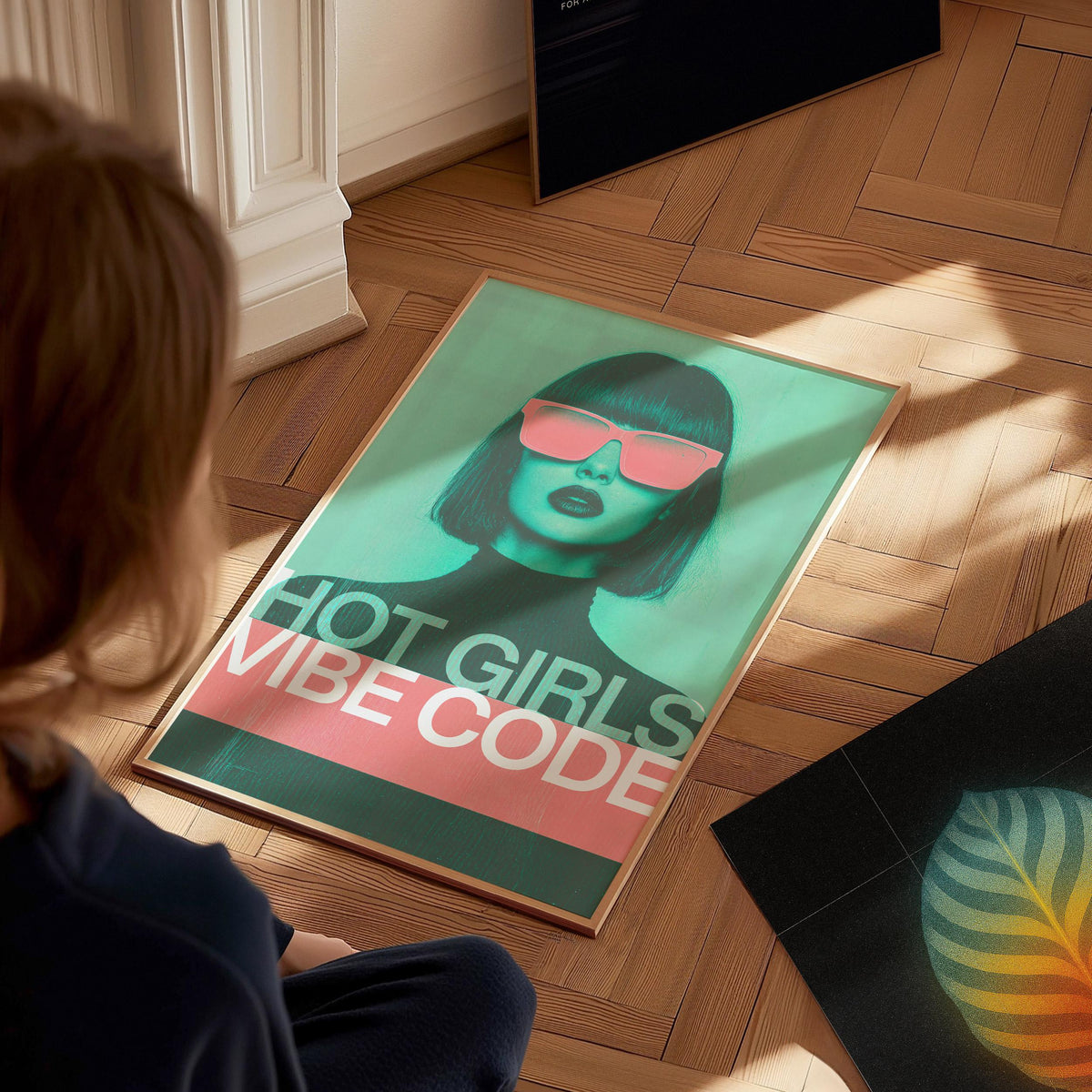 Hot Girls Vibe Code Poster | Artistic Art Print — view 8