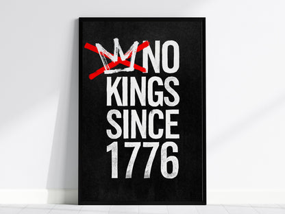 No Kings Poster | Artistic Art Print