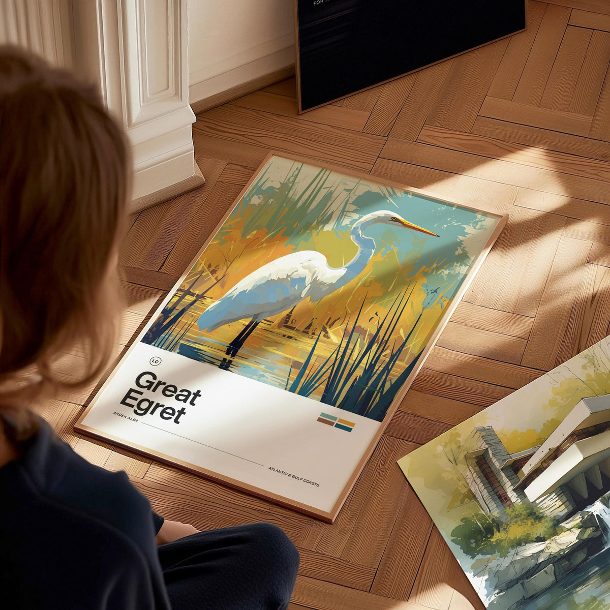Great Egret Poster | Artistic Art Print — view 8