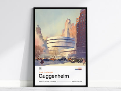 Guggenheim Museum Poster | Travel Art Print