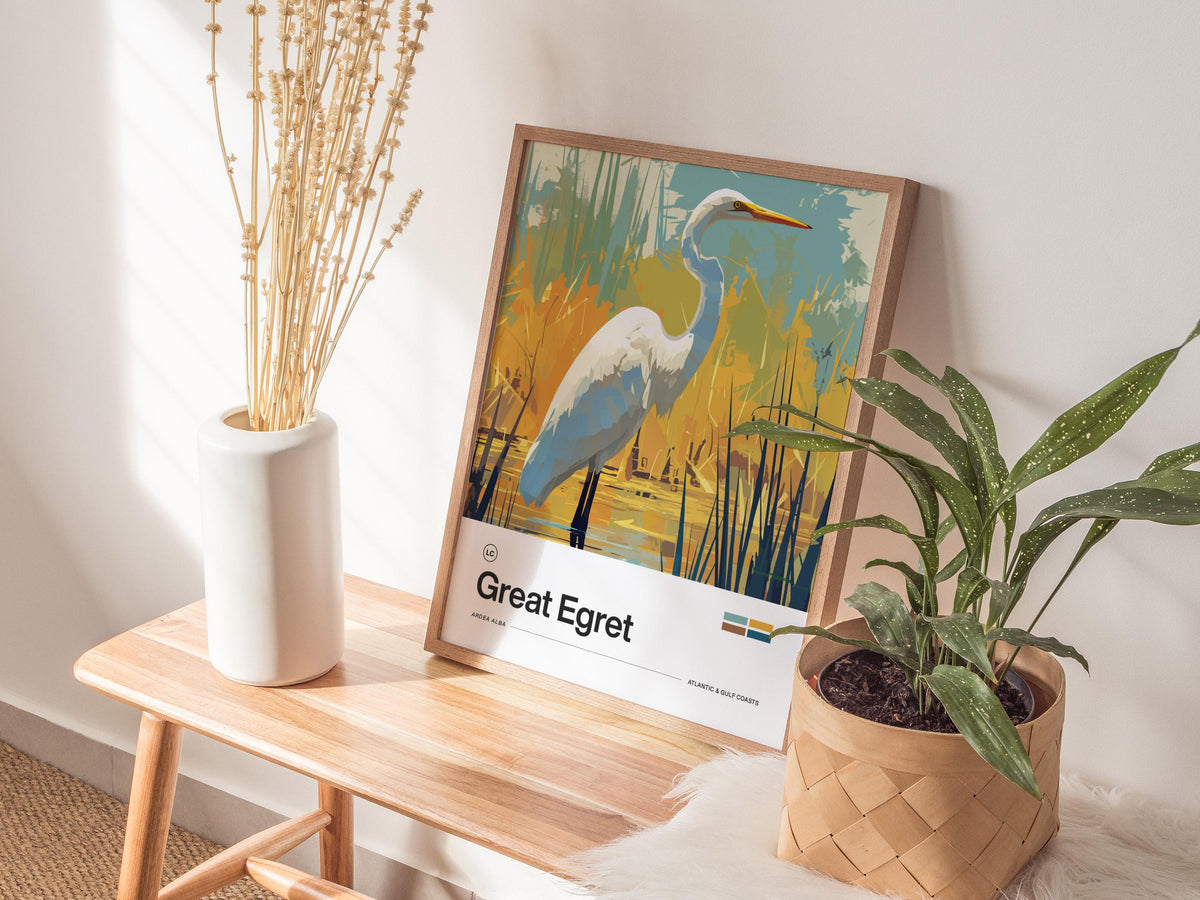 Great Egret Poster | Artistic Art Print — view 6