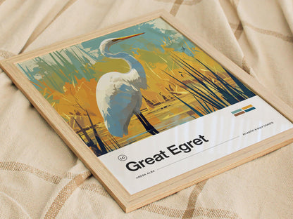 Great Egret Poster | Artistic Art Print — view 7