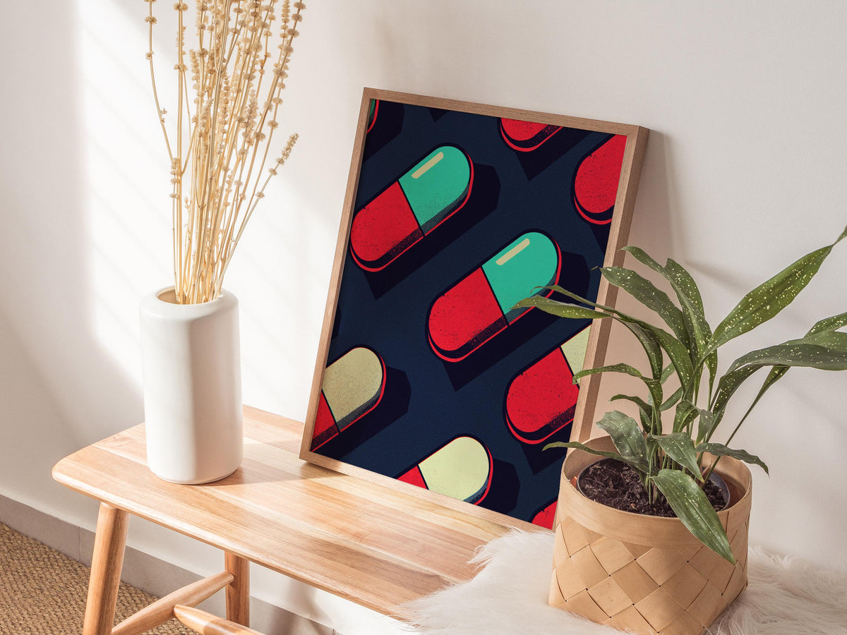 Pop Art Pill Poster | Artistic Art Print — view 6
