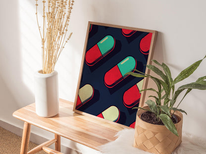 Pop Art Pill Poster | Artistic Art Print — view 6