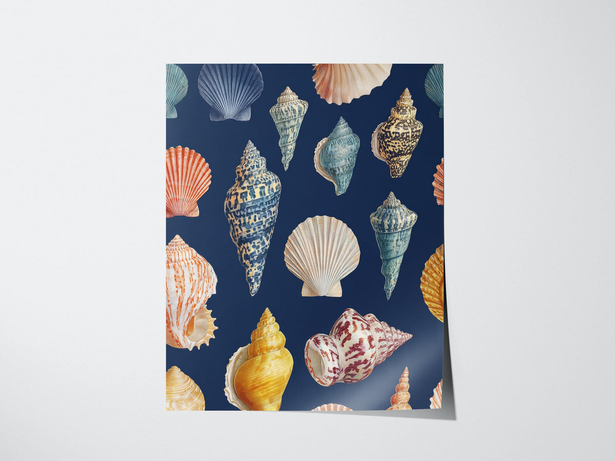Vintage Sea Shells Poster | Floral and Plants Art Print — view 3