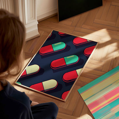 Pop Art Pill Poster | Artistic Art Print — view 7