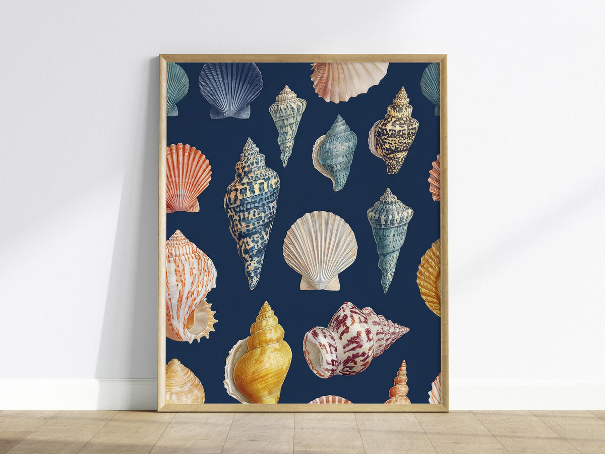 Vintage Sea Shells Poster | Floral and Plants Art Print — view 2