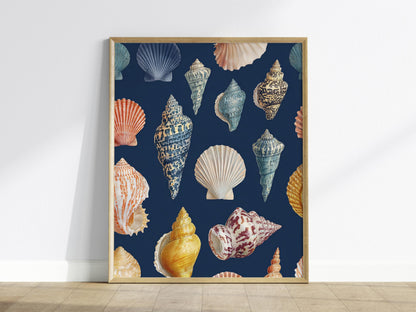 Vintage Sea Shells Poster | Floral and Plants Art Print — view 2