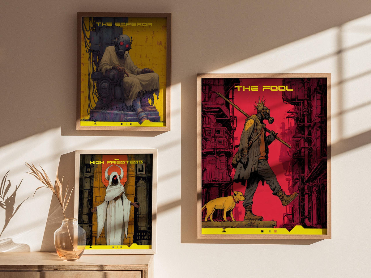 Cyberpunk Tarot: The Fool Poster | Tarot Art Print — view 6