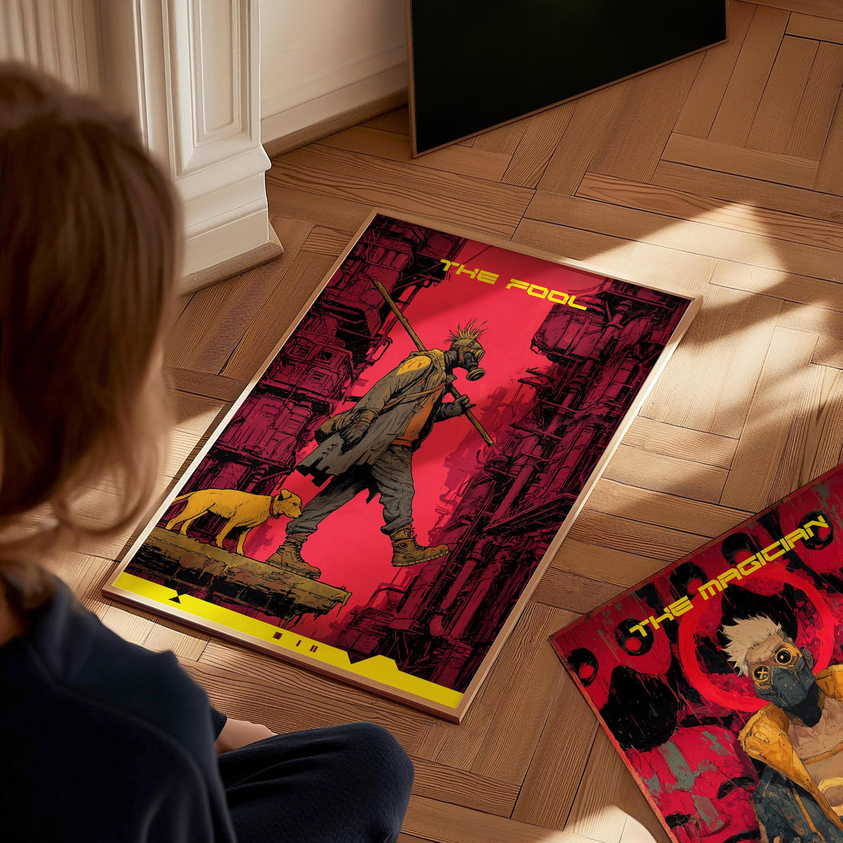 Cyberpunk Tarot: The Fool Poster | Tarot Art Print — view 7