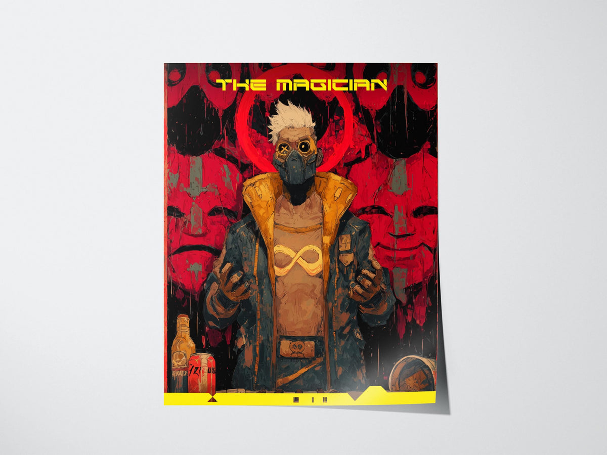 Cyberpunk Tarot: The Magician Poster | Tarot Art Print — view 3
