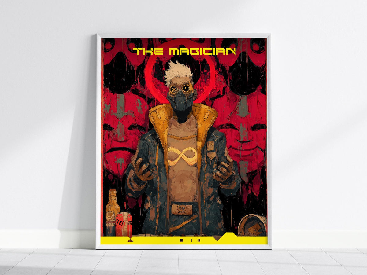 Cyberpunk Tarot: The Magician Poster | Tarot Art Print — view 2