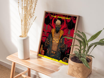 Cyberpunk Tarot: The Magician Poster | Tarot Art Print — view 5