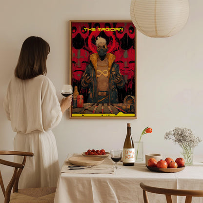 Cyberpunk Tarot: The Magician Poster | Tarot Art Print — view 7