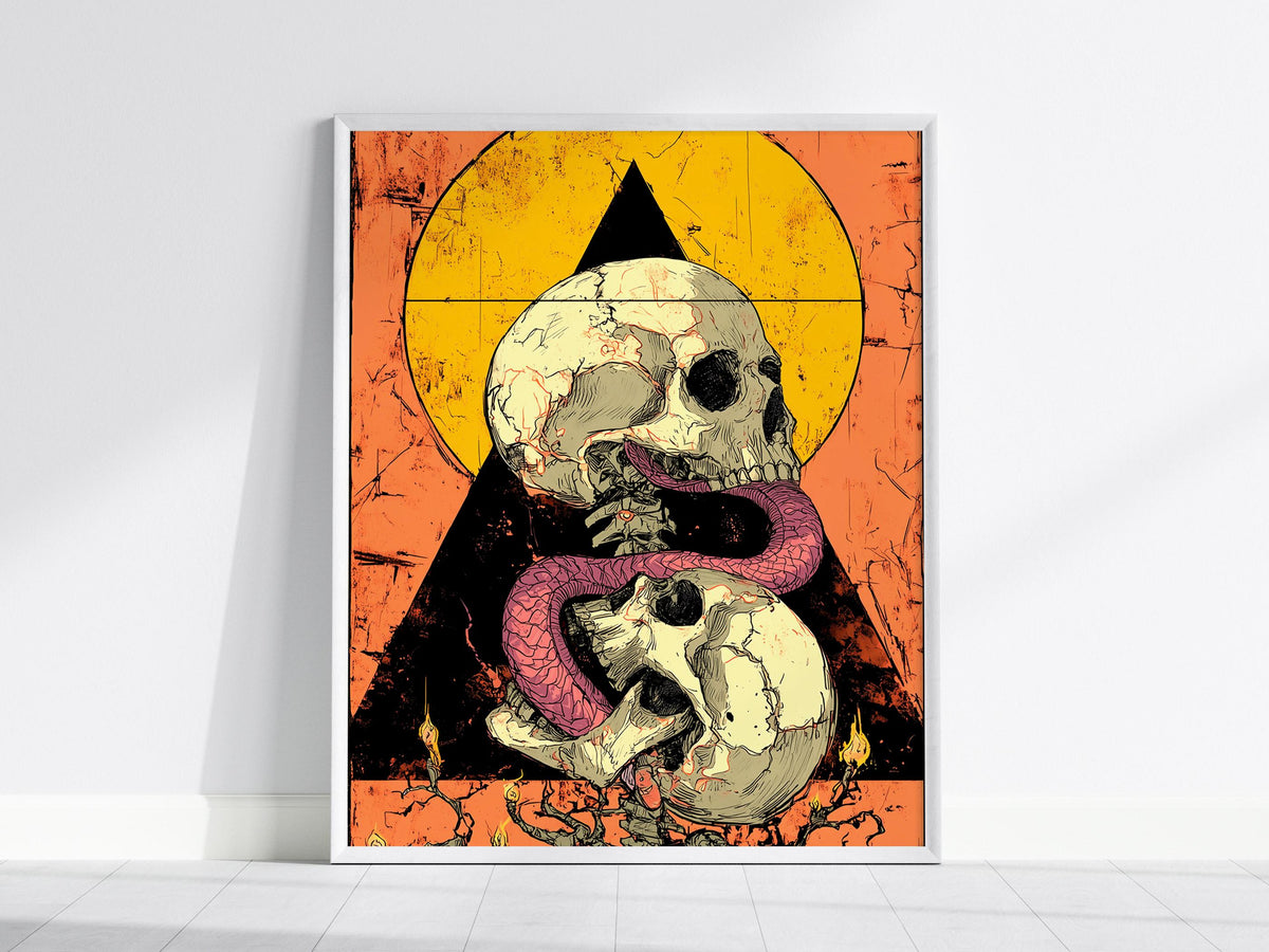 Cyberpunk Tarot Card Poster | Tarot Art Print — view 2