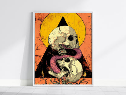 Cyberpunk Tarot Card Poster | Tarot Art Print — view 2