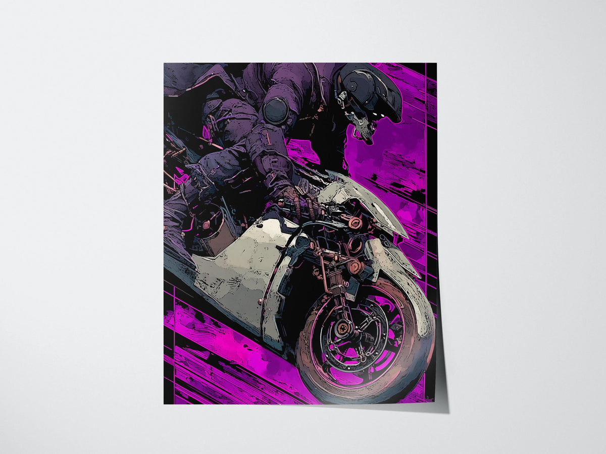 Cyberpunk Tarot: The Chariot Poster | Tarot Art Print — view 3