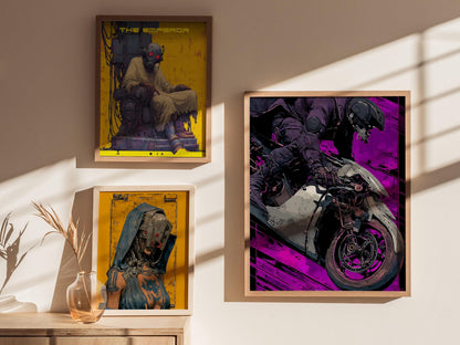 Cyberpunk Tarot: The Chariot Poster | Tarot Art Print — view 6