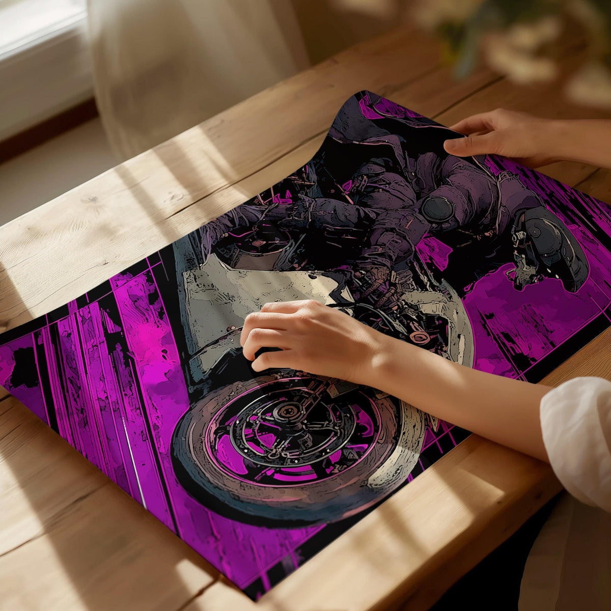 Cyberpunk Tarot: The Chariot Poster | Tarot Art Print — view 4