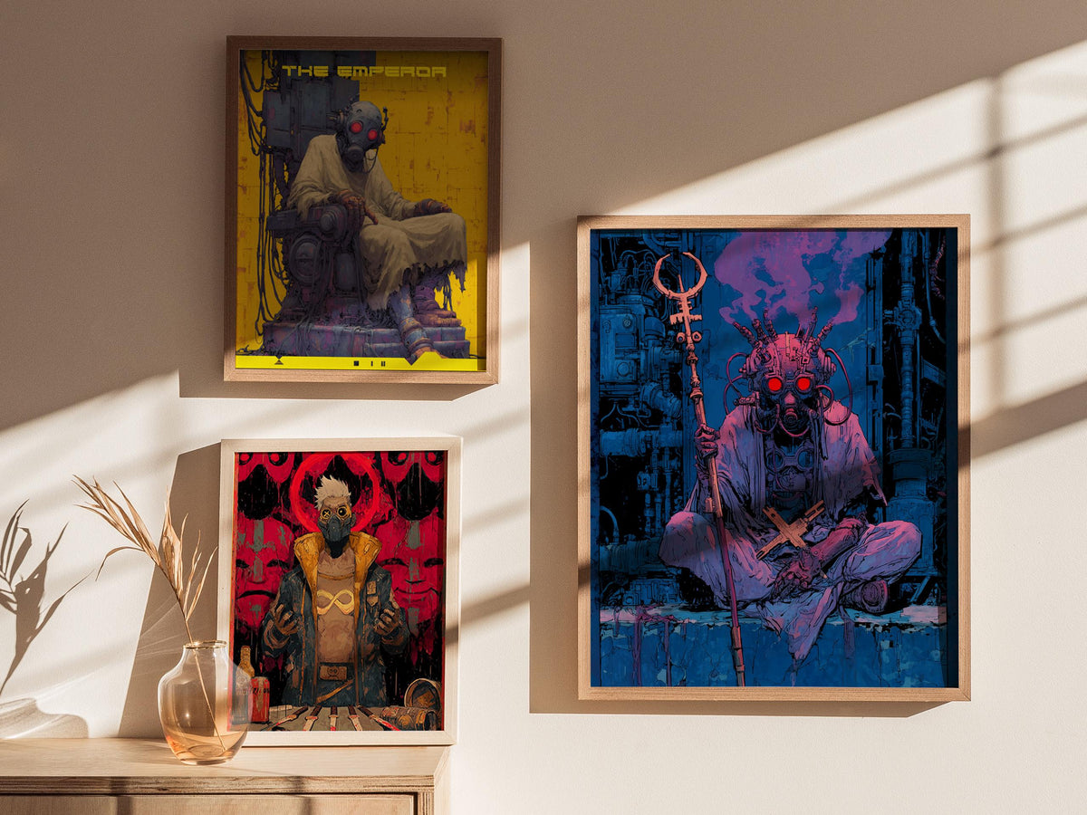 Cyberpunk Tarot: The Hierophant Poster | Tarot Art Print — view 6