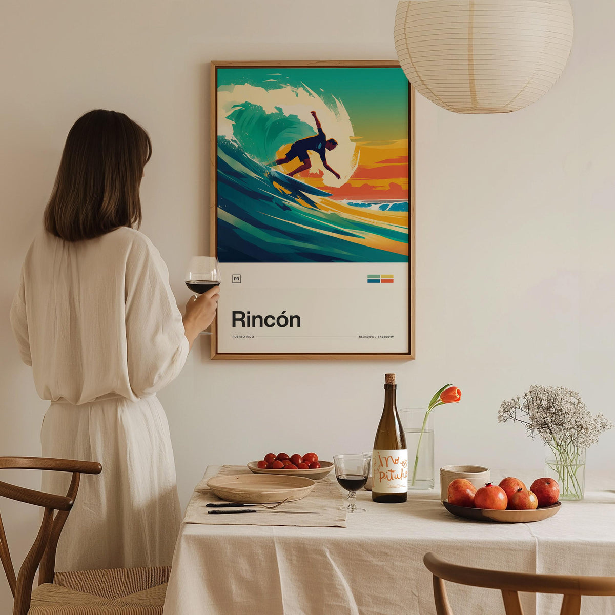 Rincon Puerto Rico Surf Poster | Travel Art Print — view 7