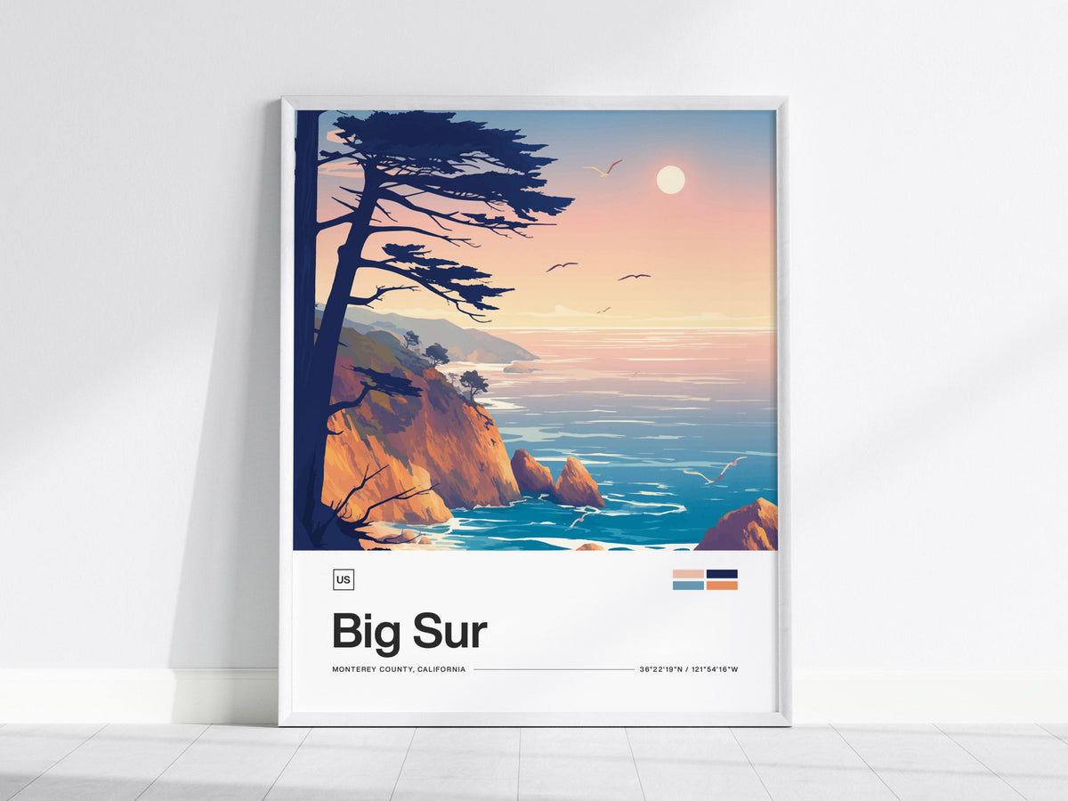 Big Sur California Poster | Travel Art Print — view 2