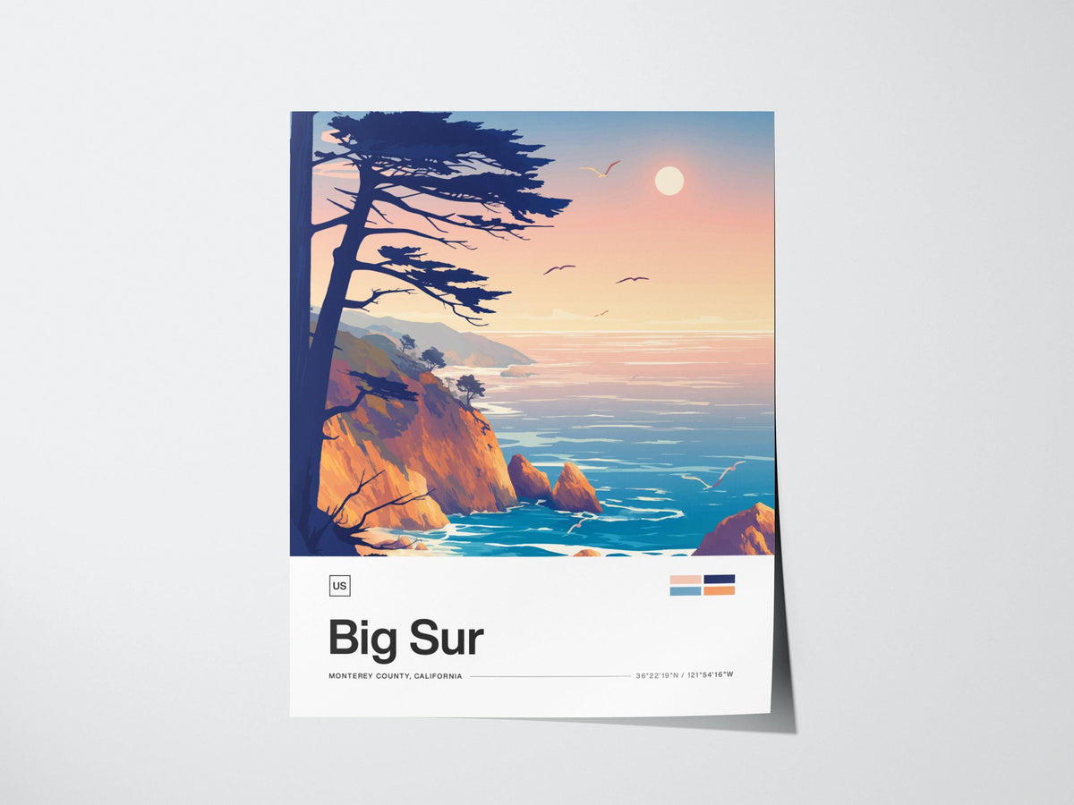 Big Sur California Poster | Travel Art Print — view 3