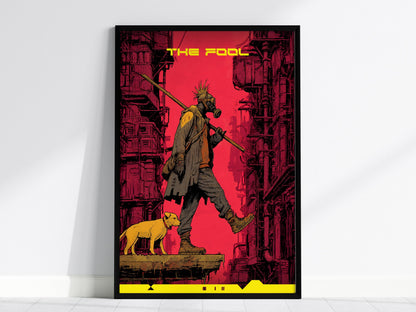Cyberpunk Tarot: The Fool Poster | Tarot Art Print