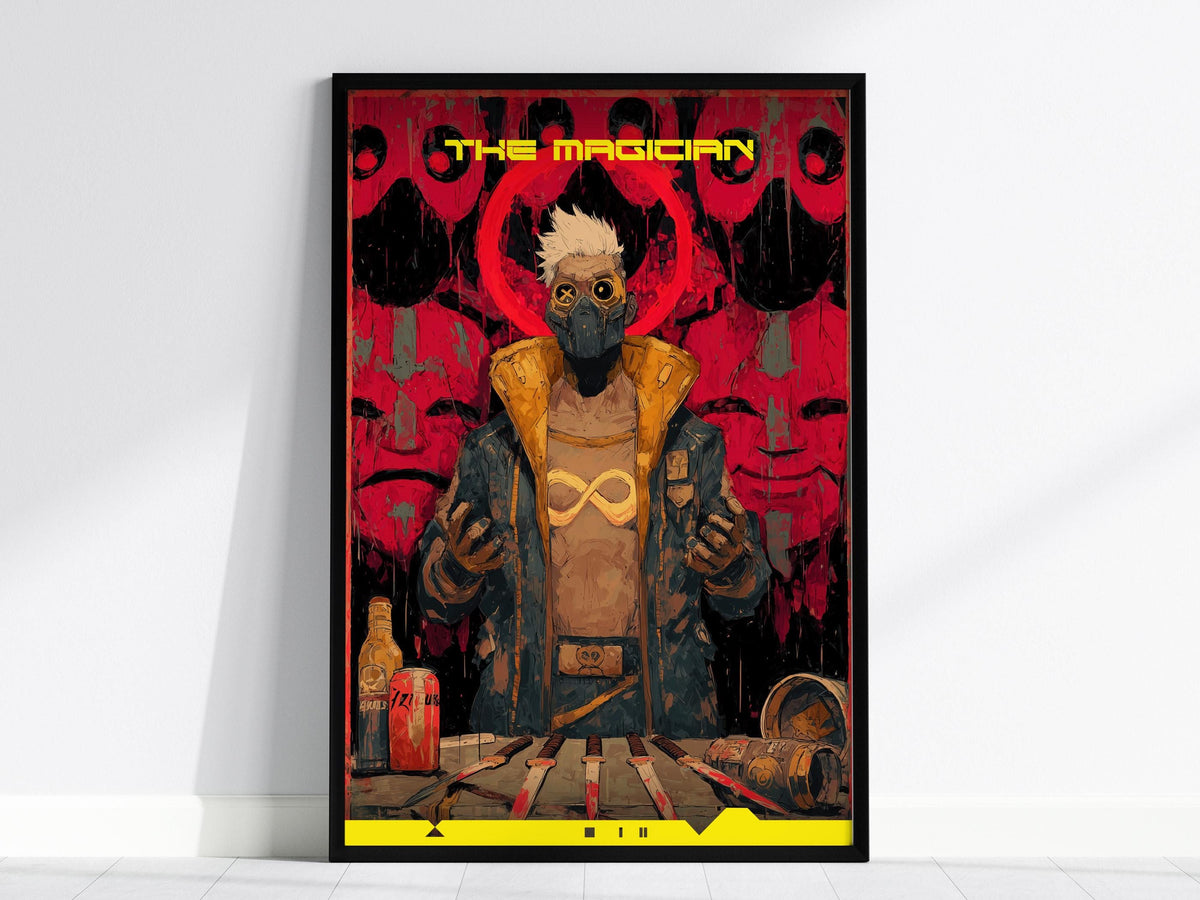 Cyberpunk Tarot: The Magician Poster | Tarot Art Print