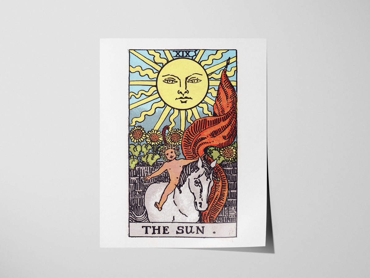 The Sun Tarot Card Poster | Tarot Art Print — view 3