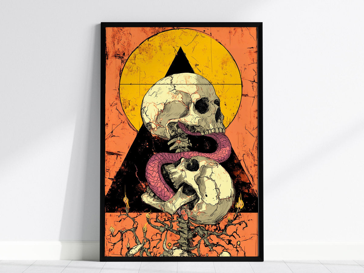 Cyberpunk Tarot Card Poster | Tarot Art Print