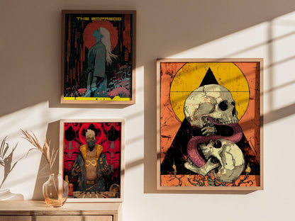 Cyberpunk Tarot Card Poster | Tarot Art Print — view 6