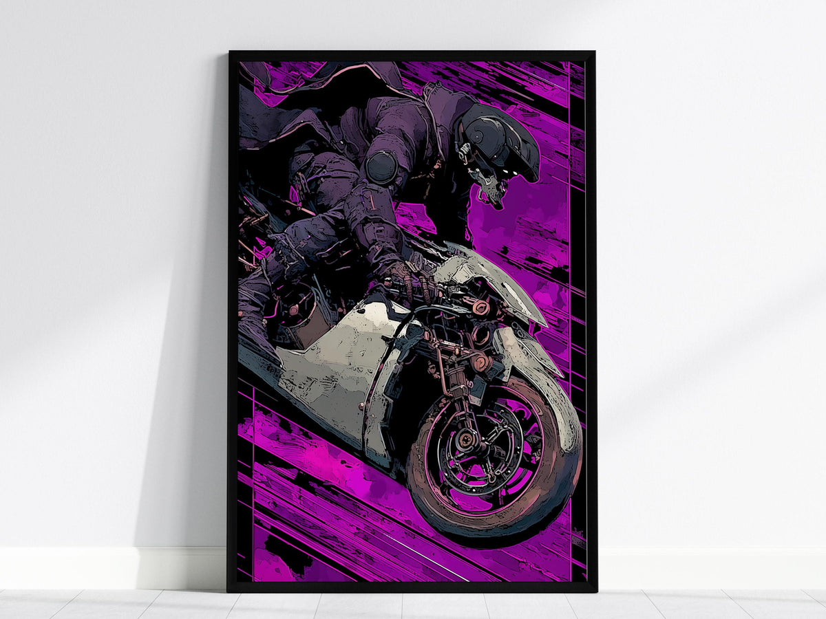 Cyberpunk Tarot: The Chariot Poster | Tarot Art Print