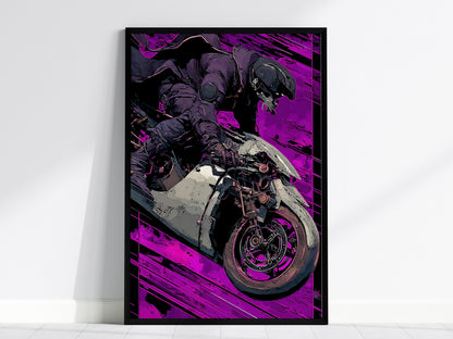 Cyberpunk Tarot: The Chariot Poster | Tarot Art Print