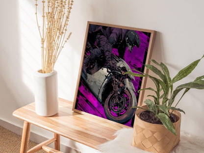 Cyberpunk Tarot: The Chariot Poster | Tarot Art Print — view 5