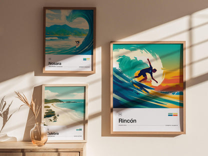Rincon Puerto Rico Surf Poster | Travel Art Print — view 6