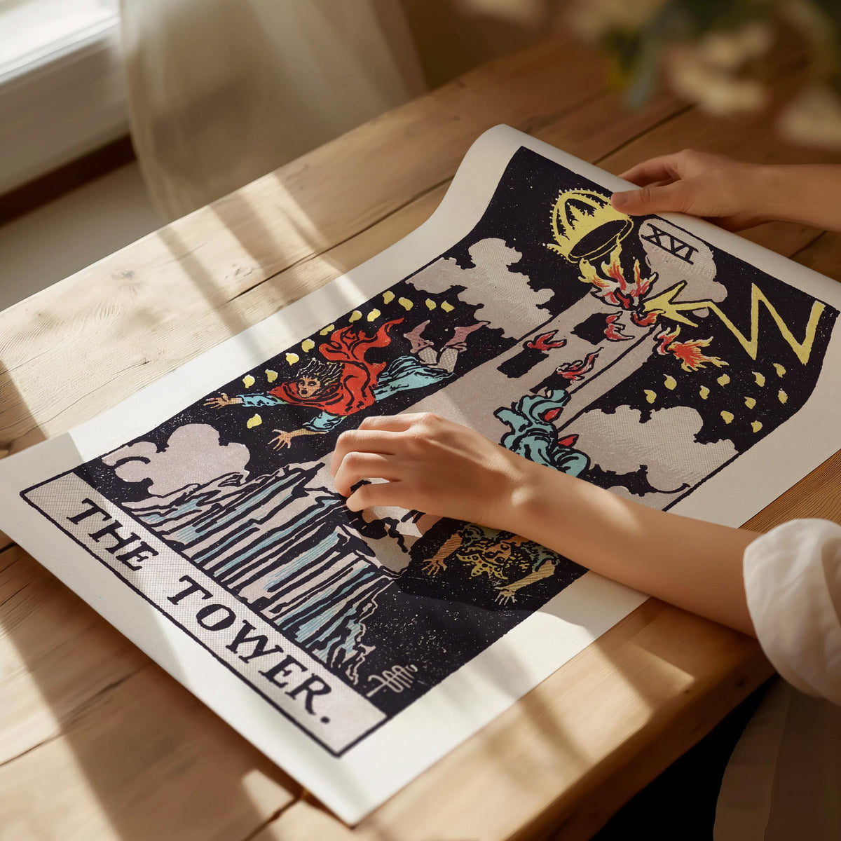 The Tower Tarot Poster | Tarot Art Print — view 4