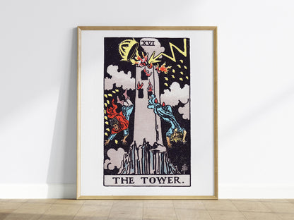 The Tower Tarot Poster | Tarot Art Print — view 2