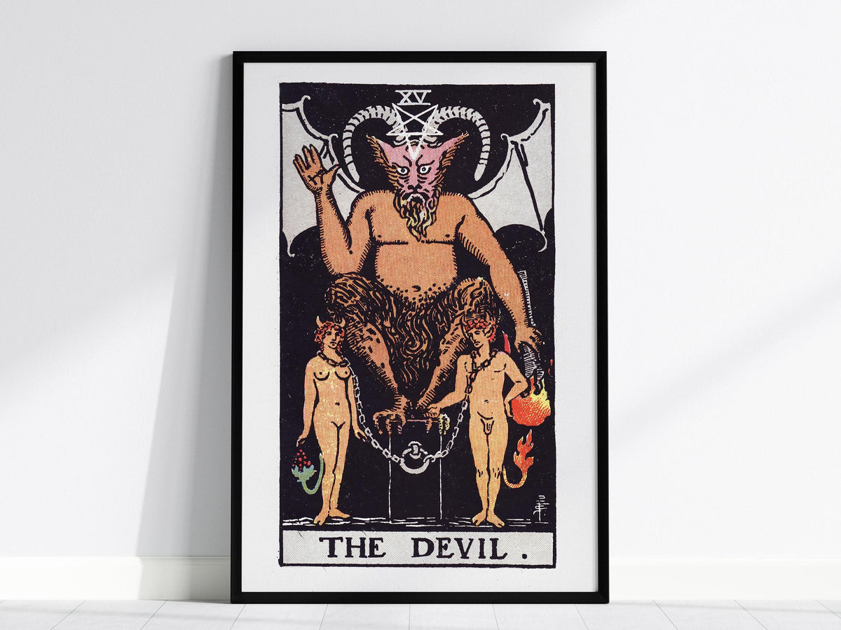 The Devil Tarot Poster | Tarot Art Print