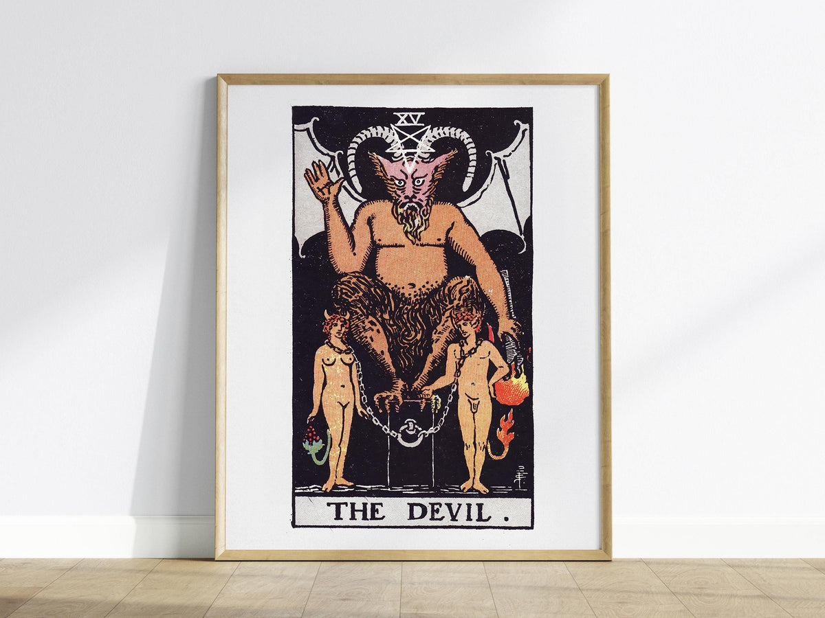 The Devil Tarot Poster | Tarot Art Print — view 2