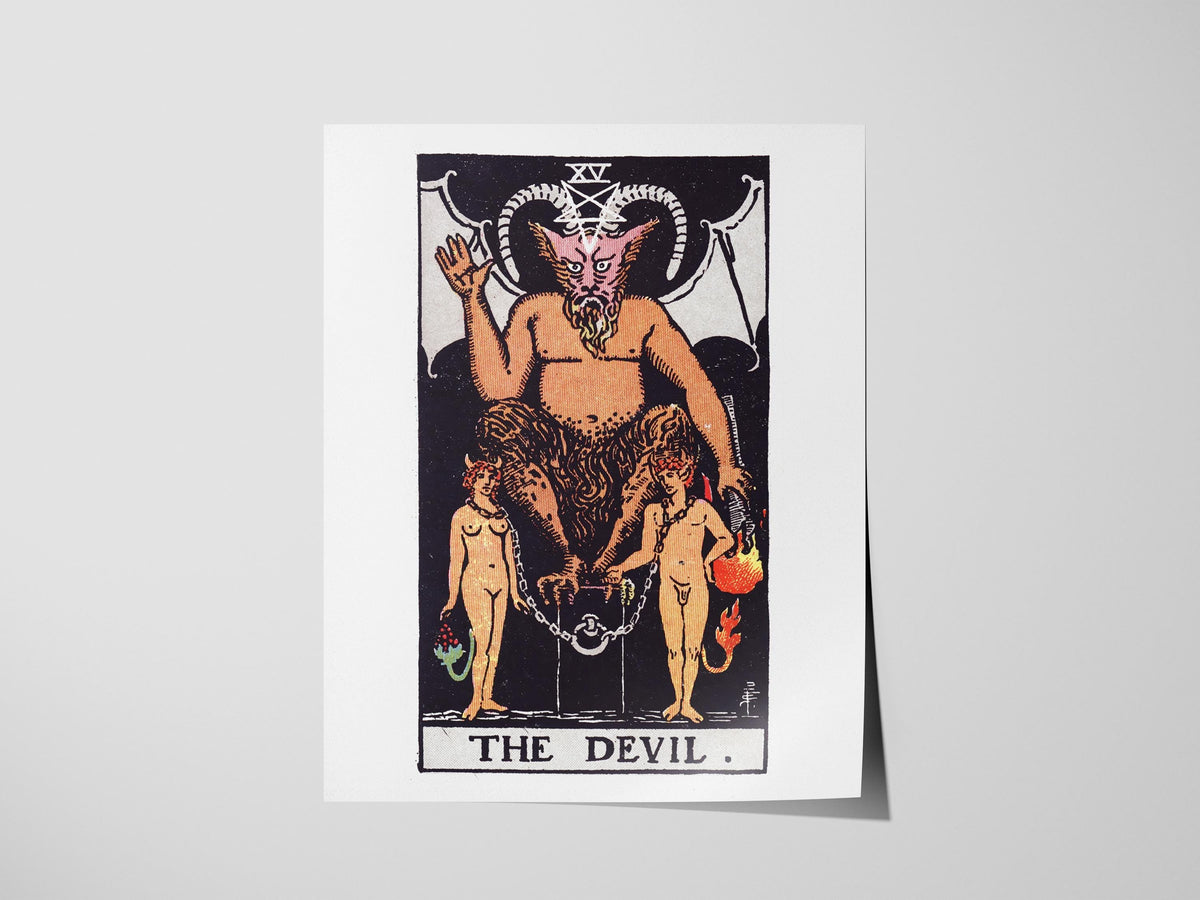 The Devil Tarot Poster | Tarot Art Print — view 3