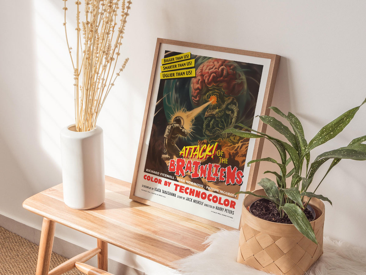 Vintage Science Fiction Movie Film Poster | Artistic Art Print — view 3