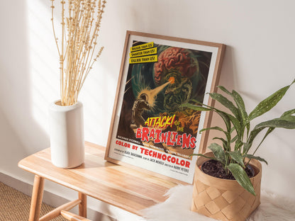 Vintage Science Fiction Movie Film Poster | Artistic Art Print — view 3