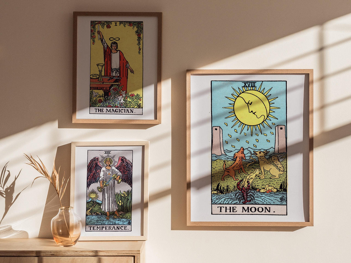The Moon Tarot Card Poster | Tarot Art Print — view 6