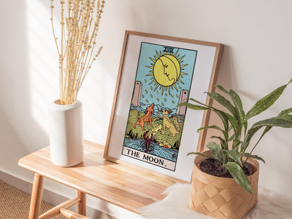 The Moon Tarot Card Poster | Tarot Art Print — view 5