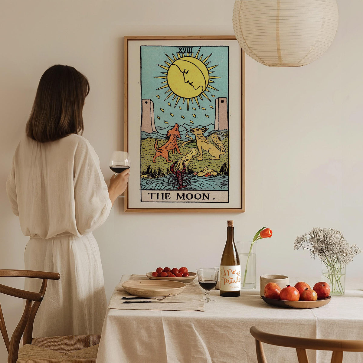 The Moon Tarot Card Poster | Tarot Art Print — view 7