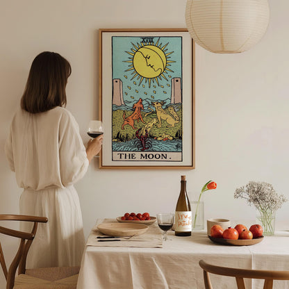 The Moon Tarot Card Poster | Tarot Art Print — view 7