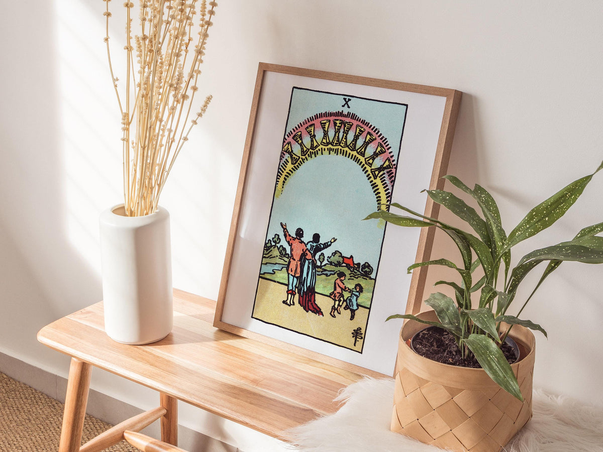 Ten of Cups Tarot Poster | Tarot Art Print — view 5