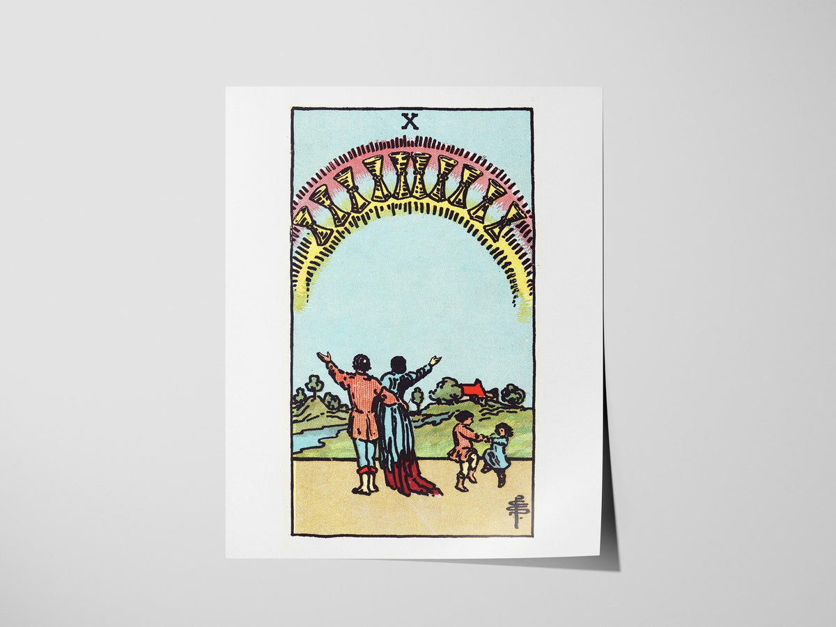 Ten of Cups Tarot Poster | Tarot Art Print — view 3
